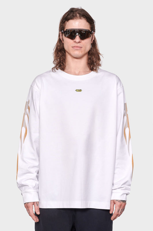 men#@Лонгслів FACTORY FLAME білий, купити онлайн в магазині.