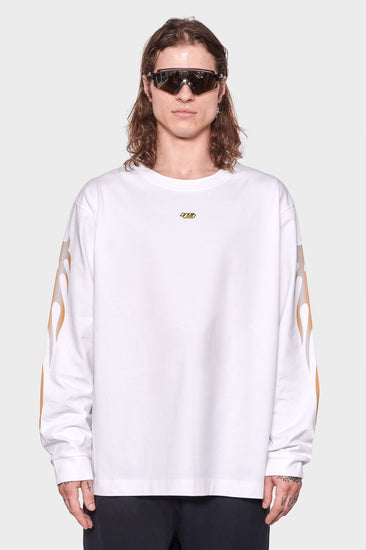 men#@Лонгслів FACTORY FLAME білий, купити онлайн в магазині.