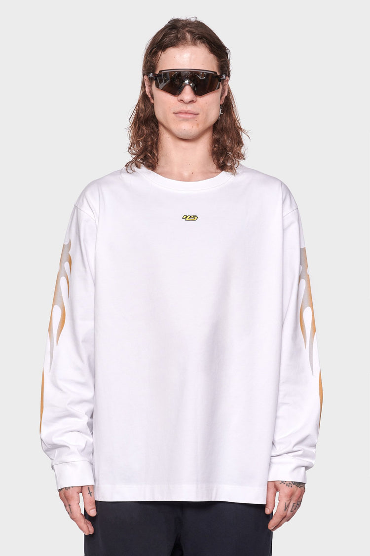 men#@Лонгслів FACTORY FLAME білий, купити онлайн в магазині.