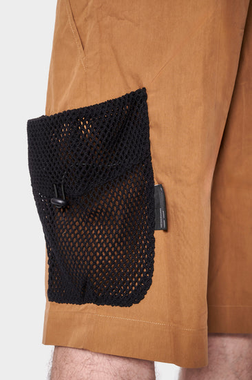 Шорти NET POCKET коричневі, купити онлайн в магазині.