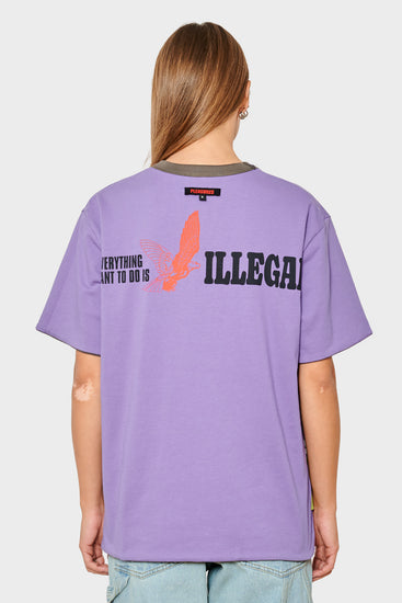 women#@Футболка LEGAL REVERSIBLE графітова/фіолетова, купити онлайн в магазині.