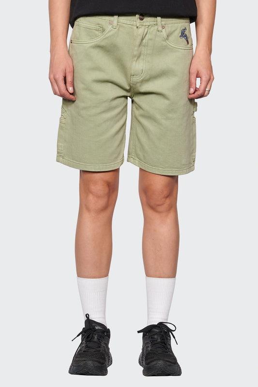 women#@Джинсові шорти HARDWARE CARPENTER світло-зелені, купити онлайн в магазині.