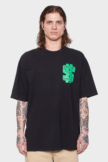 men#@Футболка CHECK CASHING чорна, купити онлайн в магазині.