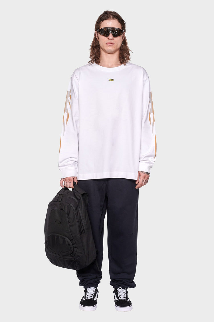 men#@Лонгслів FACTORY FLAME білий, купити онлайн в магазині.