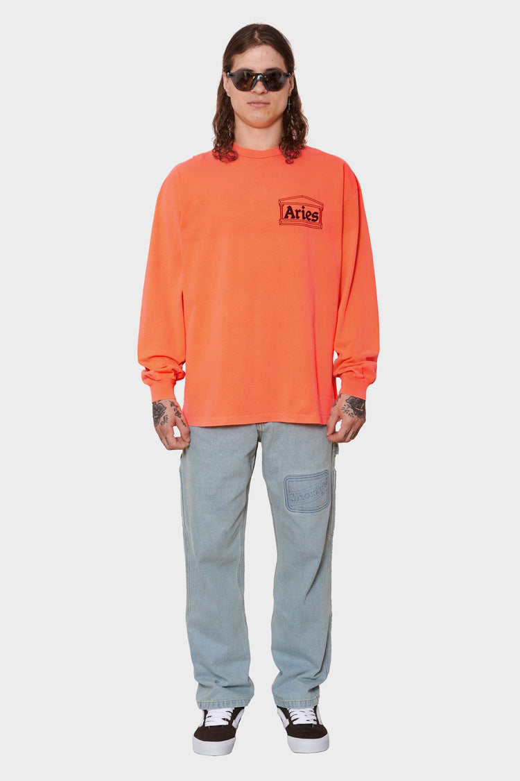 men#@Лонгслів TEMPLE FLUORO помаранчевий, купити онлайн в магазині.