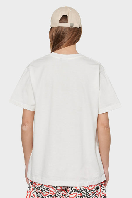 women#@Футболка MINI EMBROIDERED LOGO біла