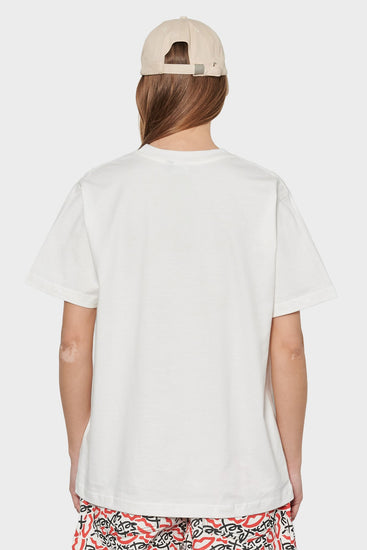 women#@Футболка MINI EMBROIDERED LOGO біла