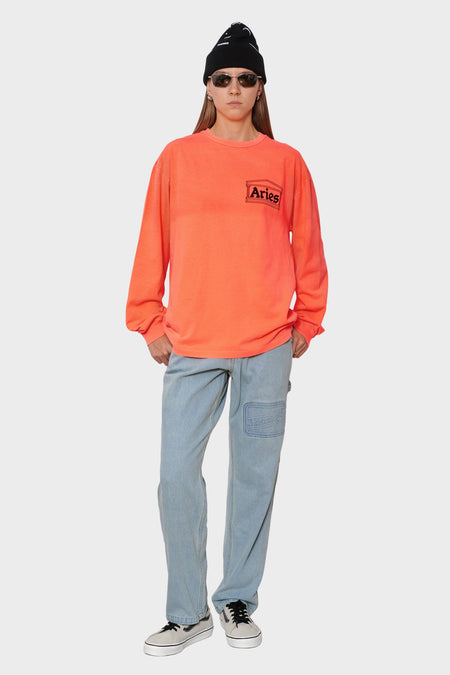 women#@Лонгслів TEMPLE FLUORO помаранчевий, купити онлайн в магазині.