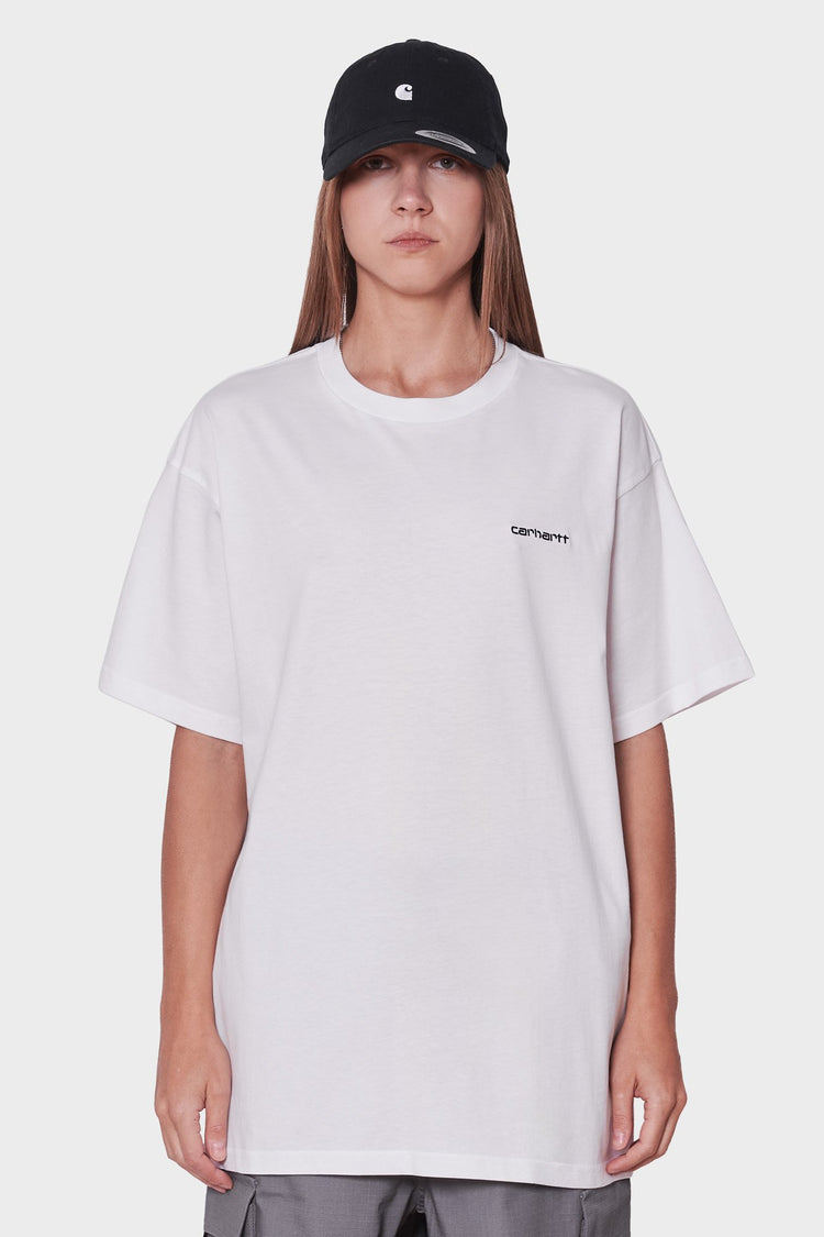 women#@Футболка SCRIPT EMBROIDERY біла, купити онлайн в магазині.