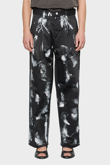 women#@Штани REWORKED TROUSER PAINTED чорні