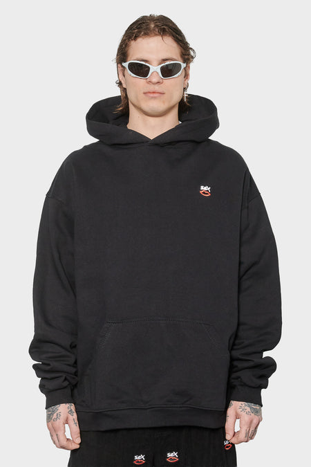 men#@Худі MINI EMBROIDERED LOGO чорне