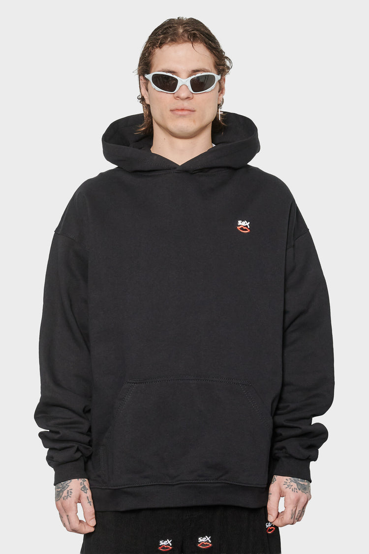 men#@Худі MINI EMBROIDERED LOGO чорне