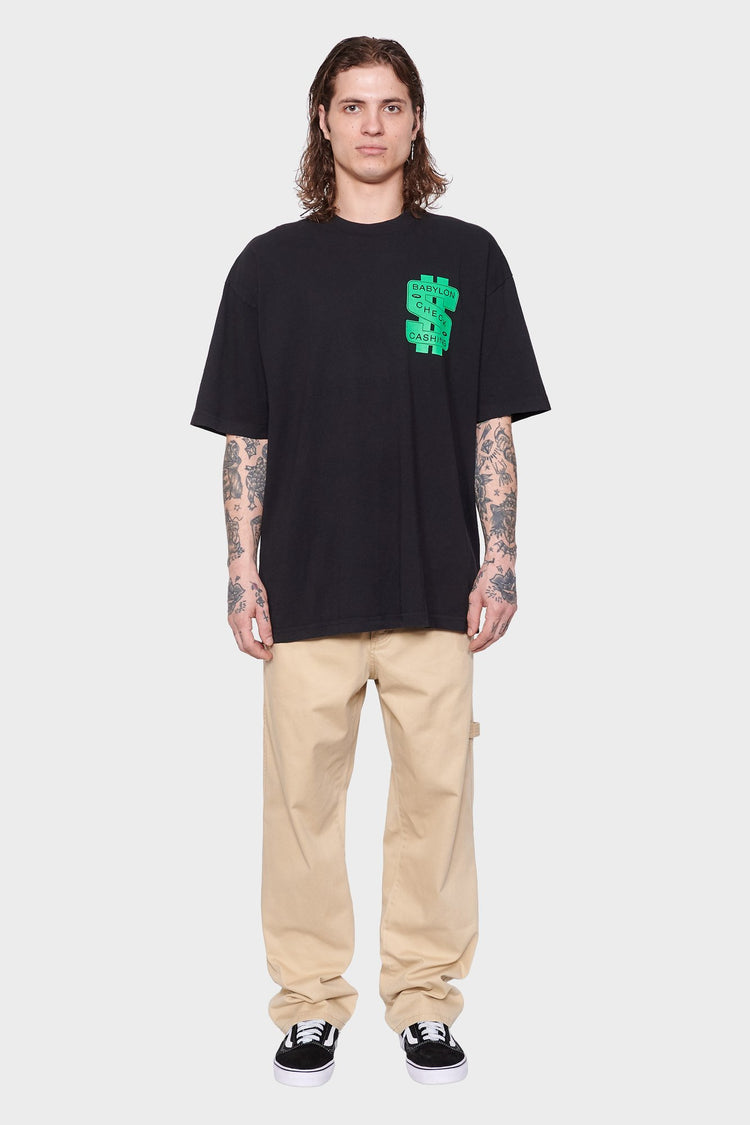 men#@Футболка CHECK CASHING чорна, купити онлайн в магазині.