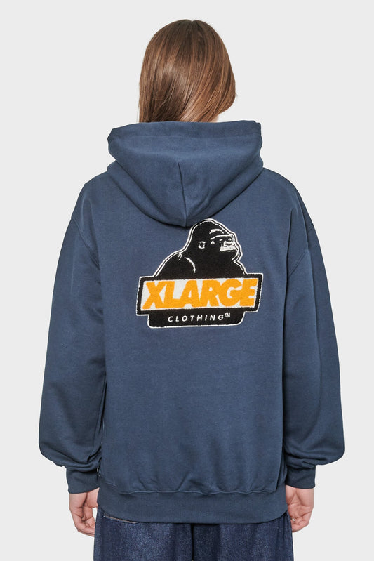 women#@Худі CHENILLE SLANTED темно-синє