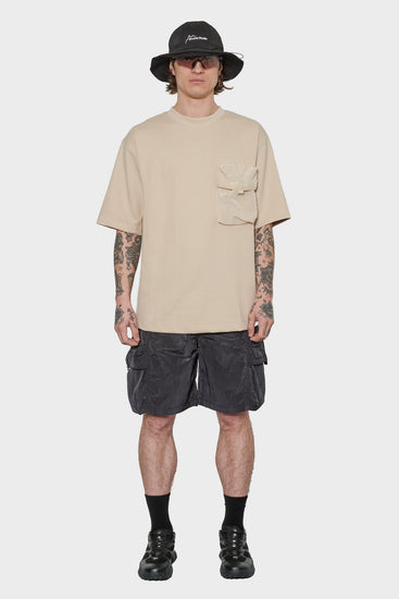 men#@Футболка MULTIPOCKET TEE молочна