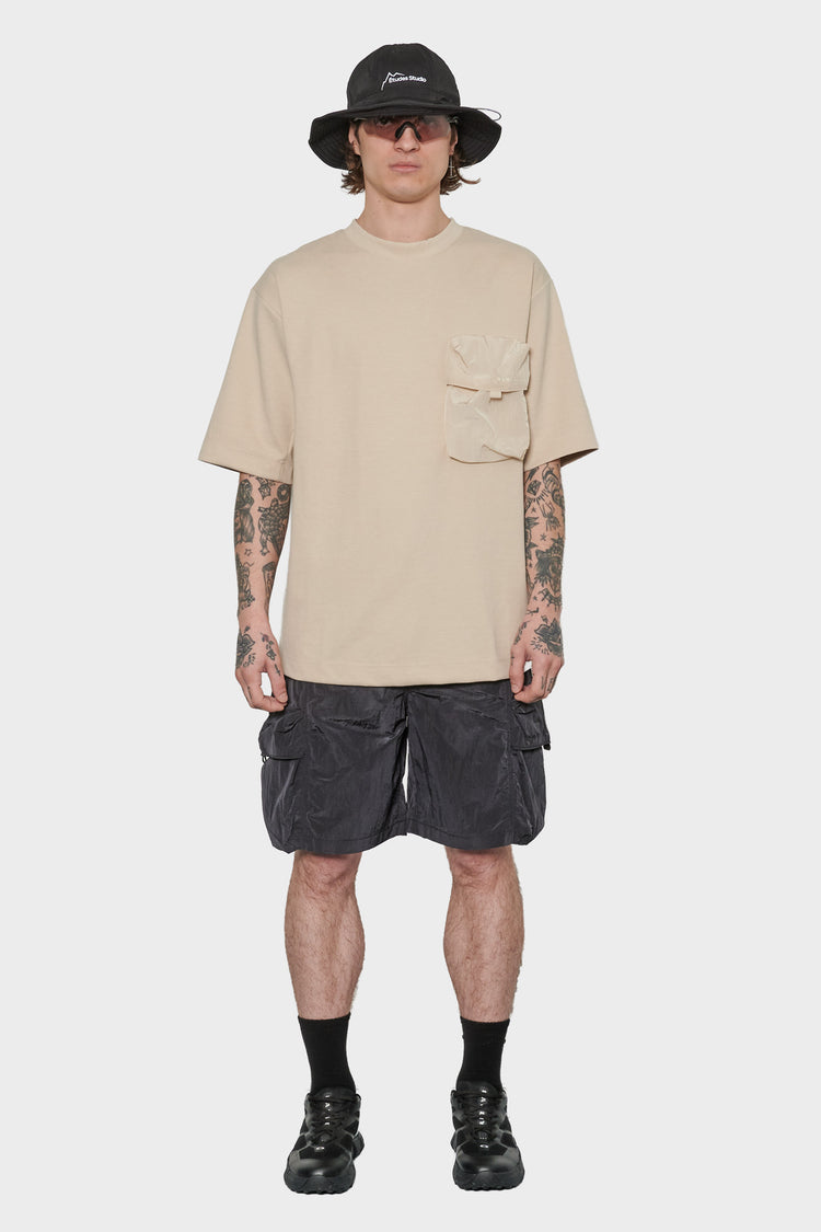 men#@Футболка MULTIPOCKET TEE молочна