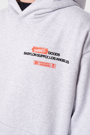 Худі BANNED GOODS сірий, купити онлайн в магазині.
