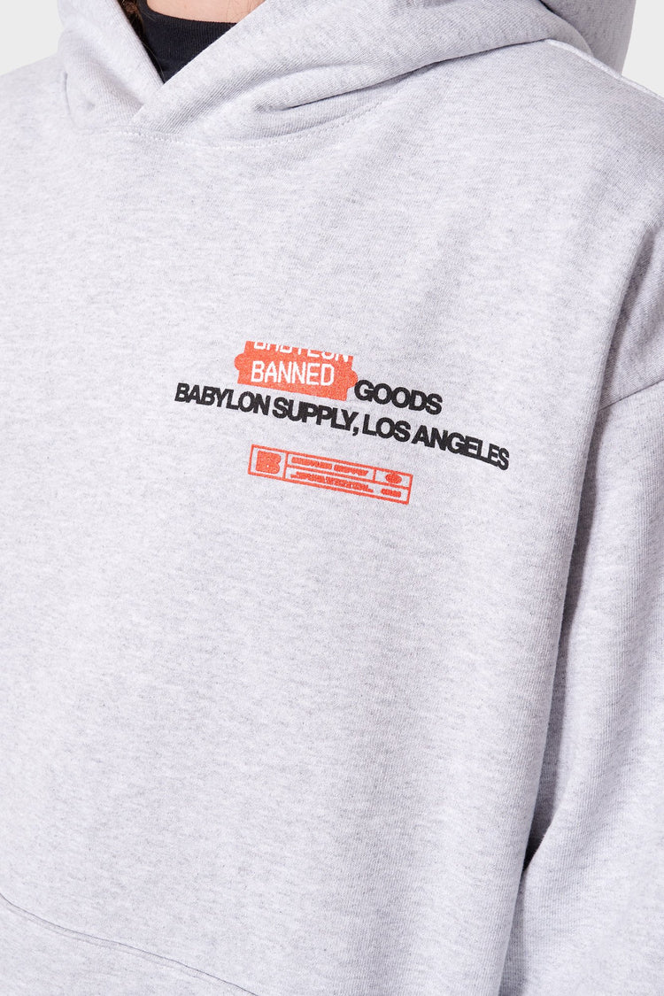 Худі BANNED GOODS сірий, купити онлайн в магазині.