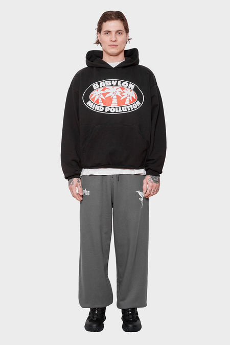 men#@Худі MIND POLLUTION чорний, купити онлайн в магазині.