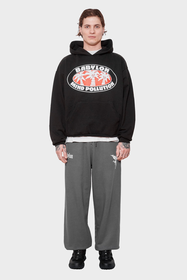 men#@Худі MIND POLLUTION чорний, купити онлайн в магазині.