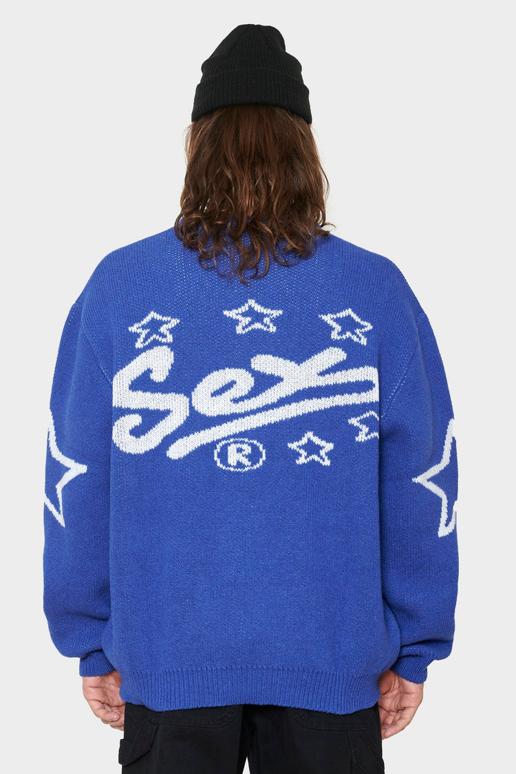 men#@Светр THE S WORD синій, купити онлайн в магазині.