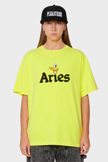 women#@Футболка AGED AYE DUCK FLUORO жовта, купити онлайн в магазині.