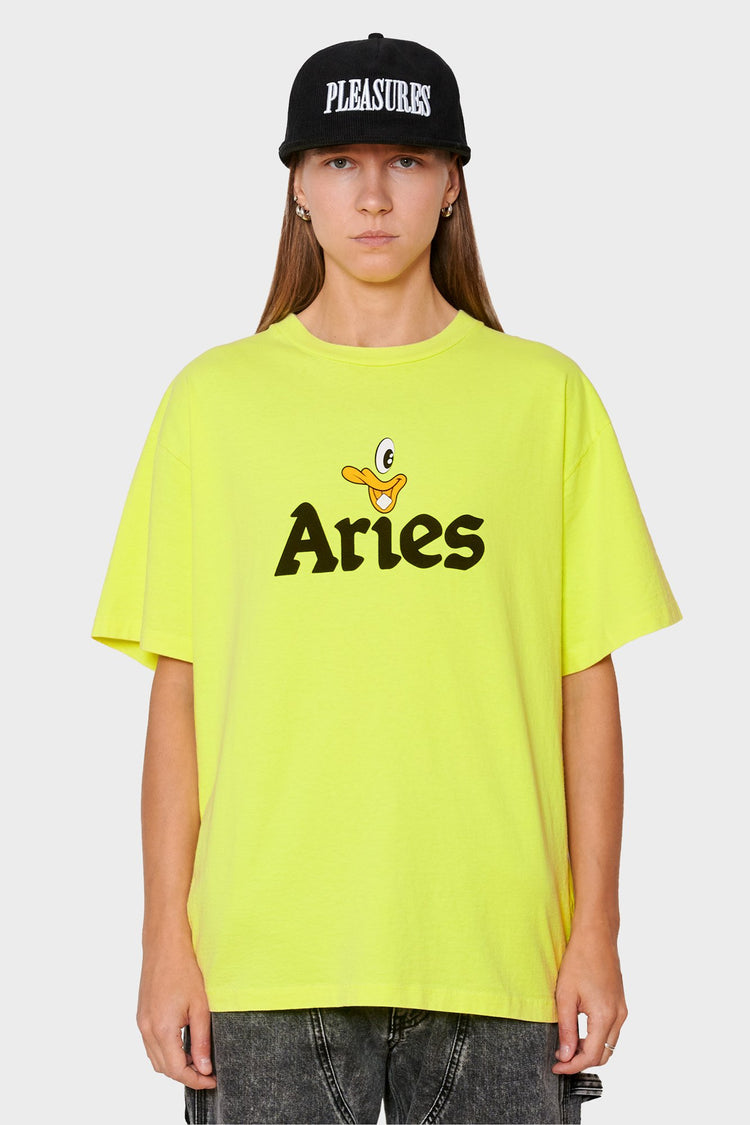 women#@Футболка AGED AYE DUCK FLUORO жовта, купити онлайн в магазині.
