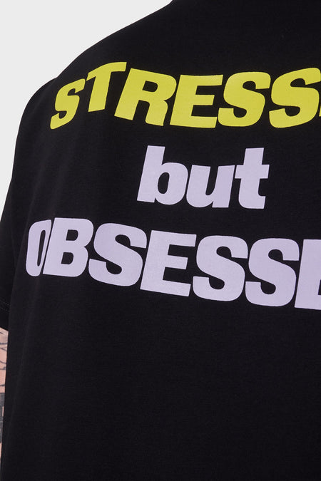 Футболка STRESSED BUT OBSESSED чорна, купити онлайн в магазині.