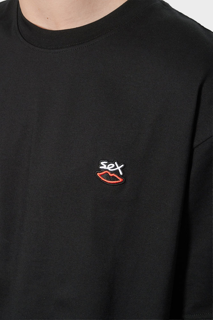 Футболка MINI EMBROIDERED LOGO чорна від SEX SKATEBOARDS купити онлайн у магазині NEWBORN K