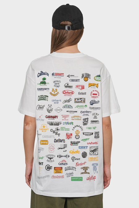 women#@Футболка CARHARTT LOGO біла