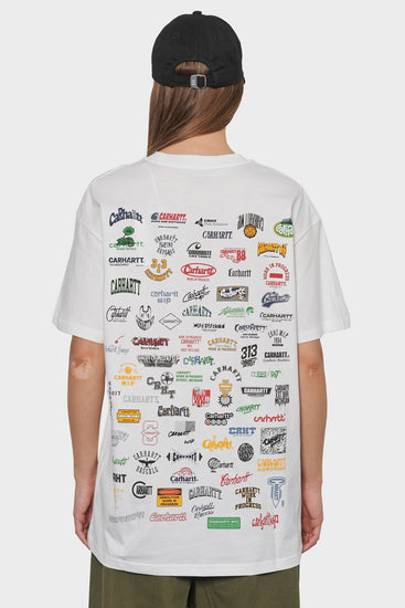 women#@Футболка CARHARTT LOGO біла