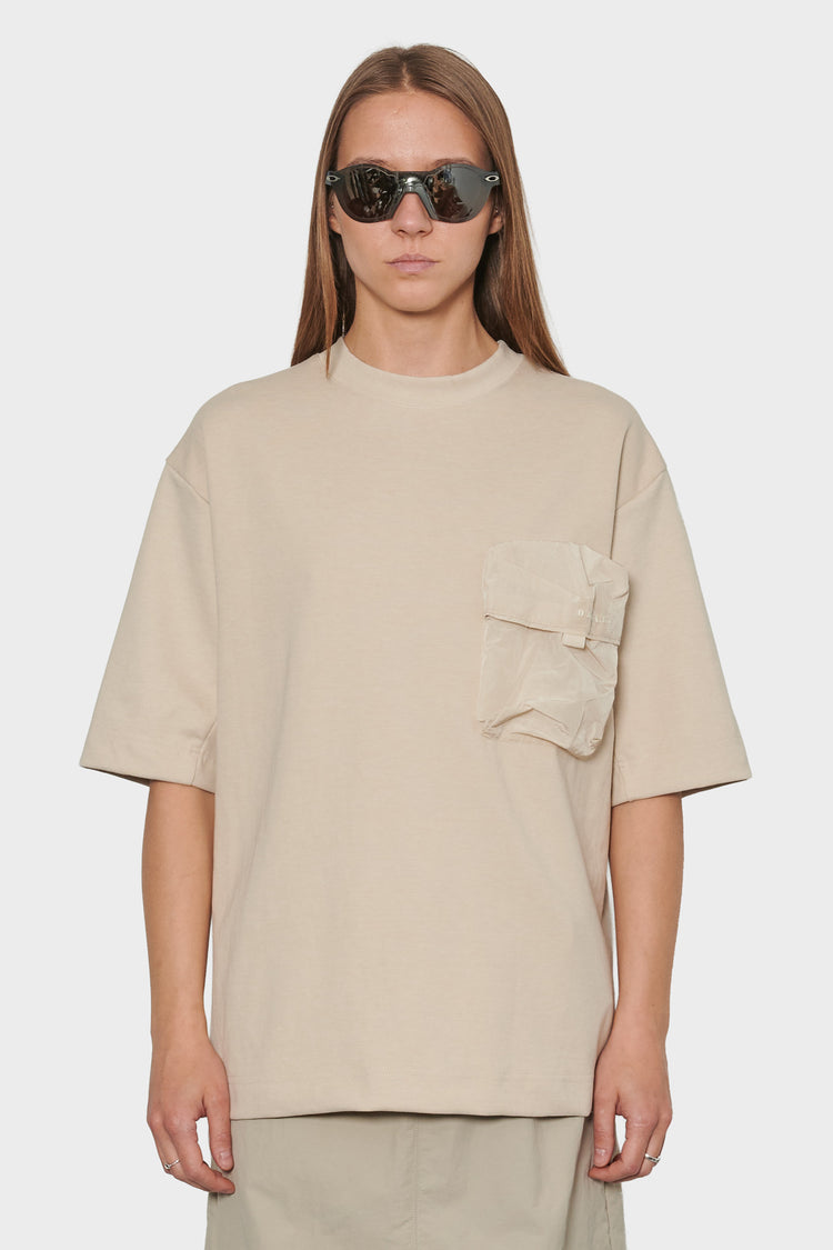 women#@Футболка MULTIPOCKET TEE молочна