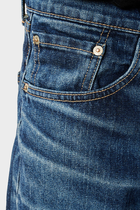Джинси REGULAR TAPERED темно-блакитні, купити онлайн в магазині.
