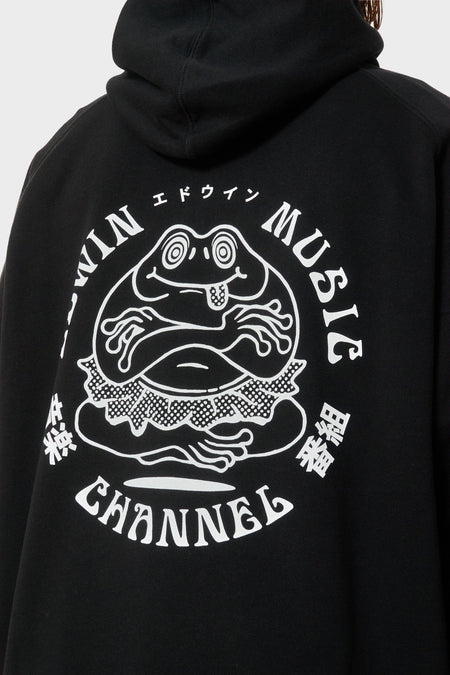 Худі EDWIN MUSIC CHANNEL чорний, купити онлайн в магазині.