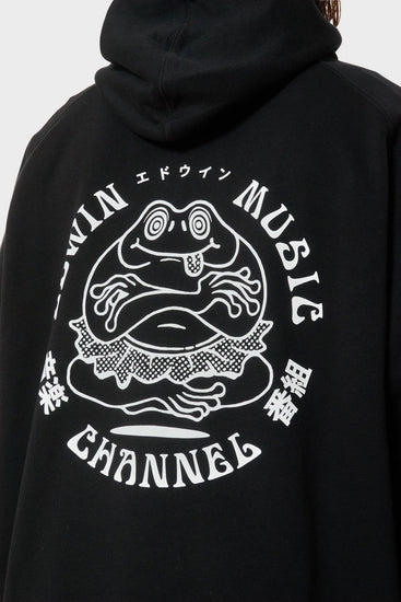 Худі EDWIN MUSIC CHANNEL чорний, купити онлайн в магазині.