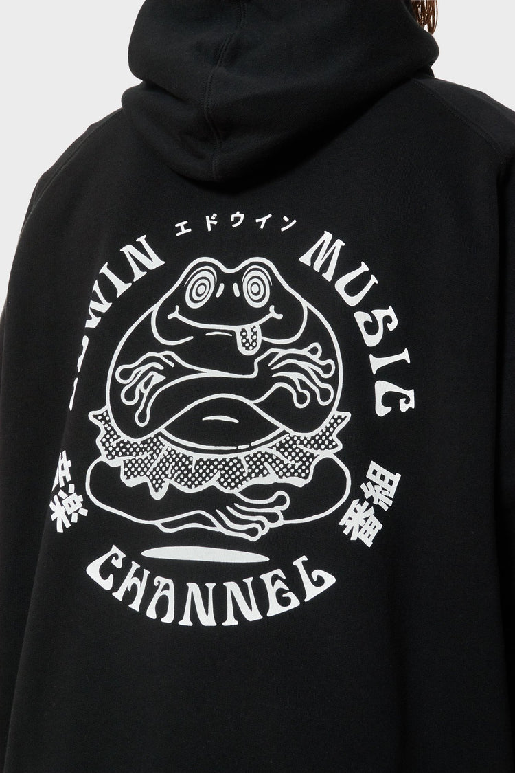 Худі EDWIN MUSIC CHANNEL чорний, купити онлайн в магазині.