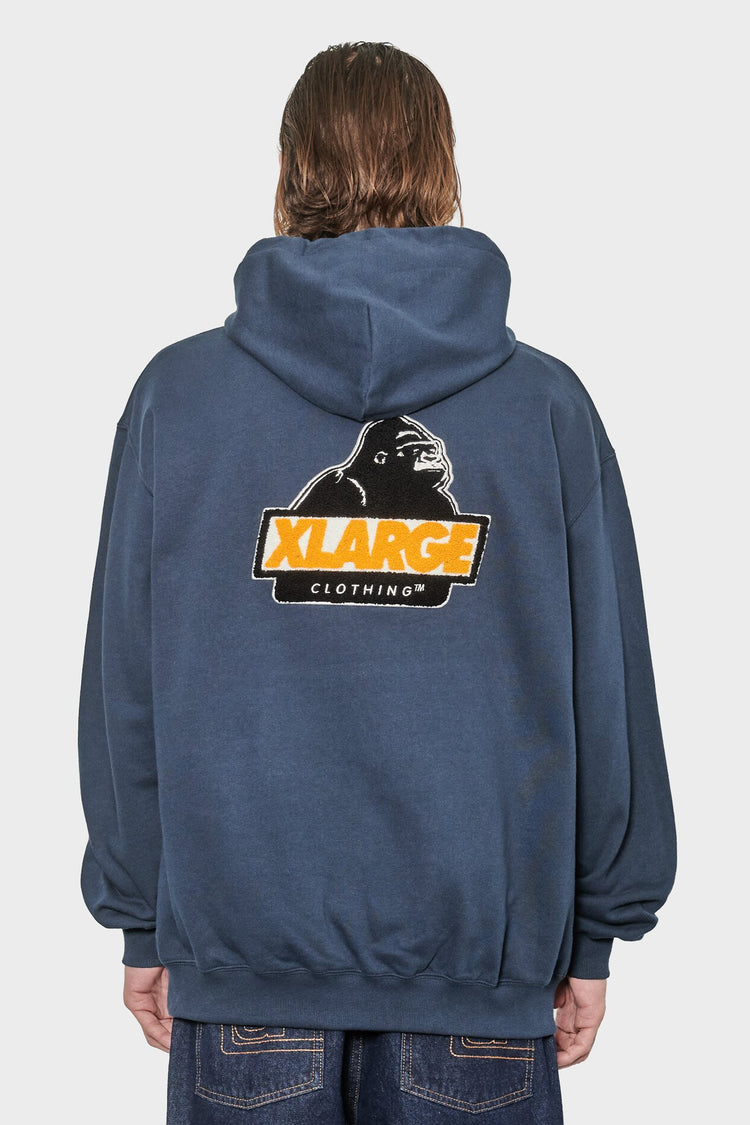 men#@Худі CHENILLE SLANTED темно-синє