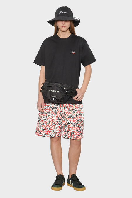 women#@Футболка MINI EMBROIDERED LOGO чорна