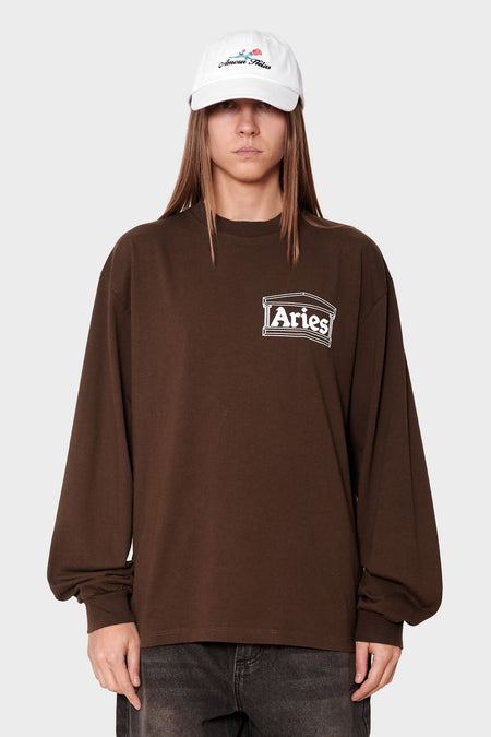 women#@Лонгслів TEMPLE  коричневий, купити онлайн в магазині.