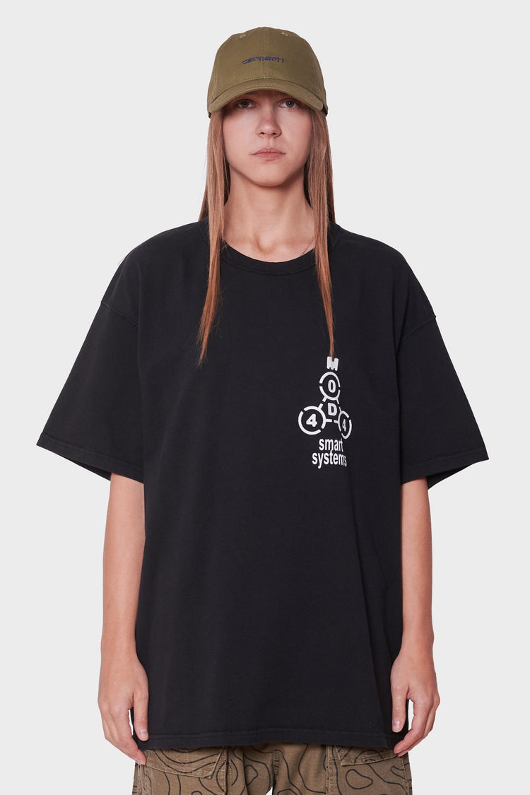 women#@Футболка M-044-SYS чорна, купити онлайн в магазині.