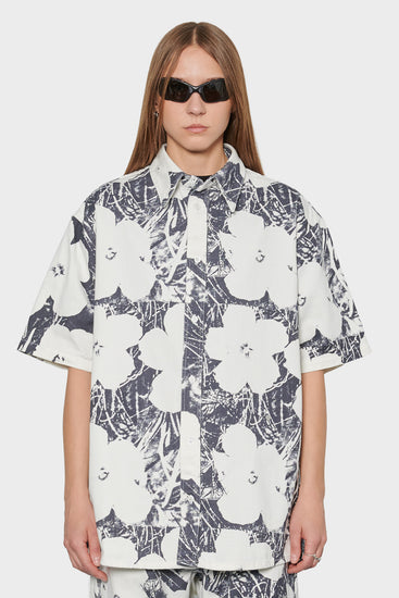 women#@Джинсова сорочка ANDY WARHOL біла