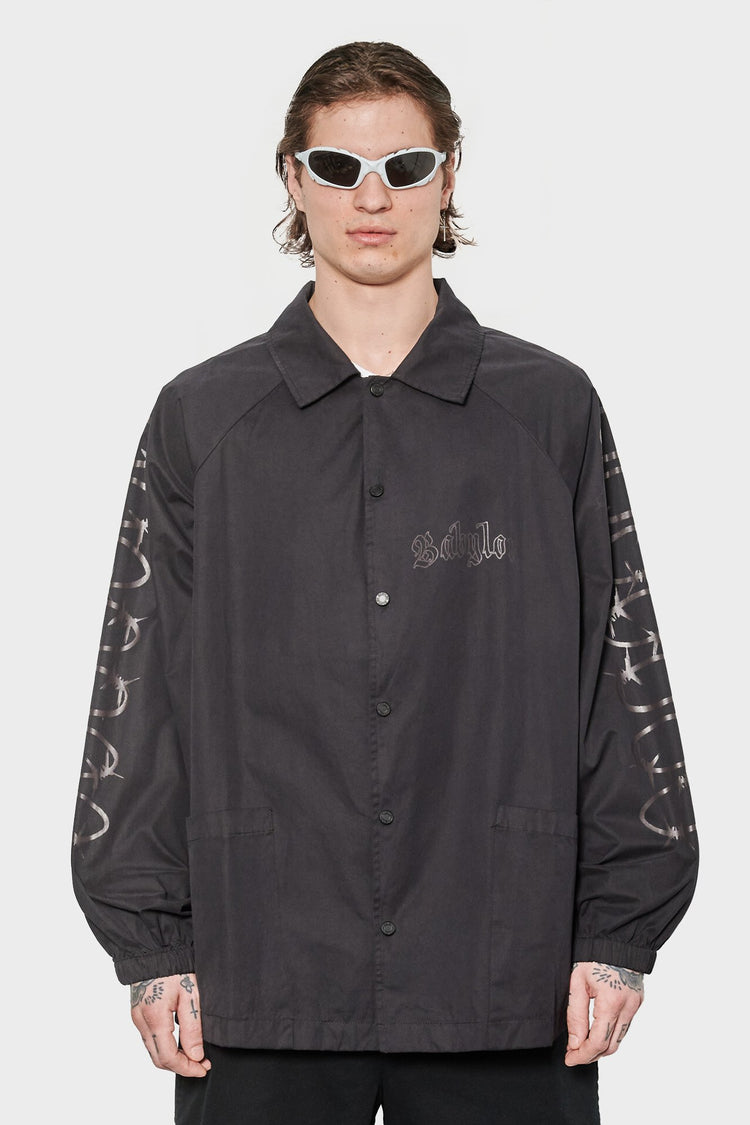 men#@Куртка BARBED чорна