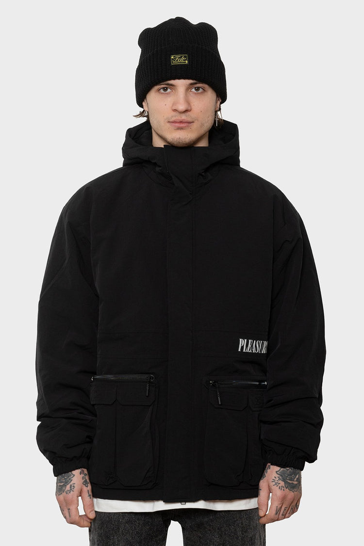 men#@Куртка RUN HOODED JACKET чорна, купити онлайн в магазині.