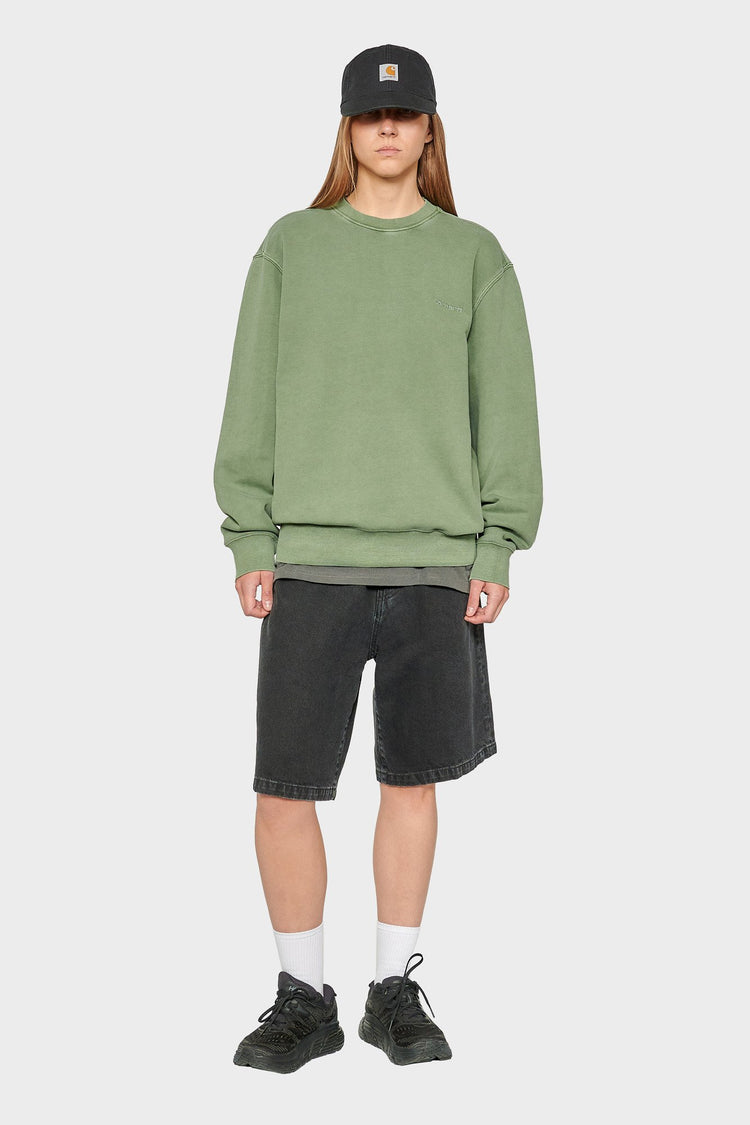 women#@Світшот DUSTER SCRIPT зелений, купити онлайн в магазині.