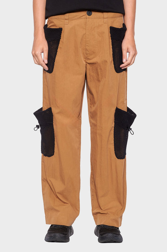 women#@Штани NET POCKET CARGO коричневі, купити онлайн в магазині.