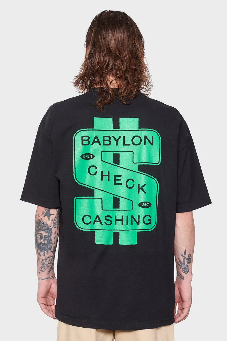 men#@Футболка CHECK CASHING чорна, купити онлайн в магазині.