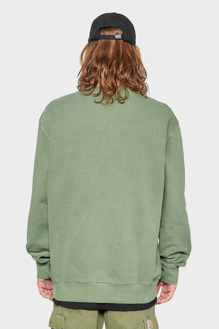 men#@Світшот DUSTER SCRIPT зелений, купити онлайн в магазині.