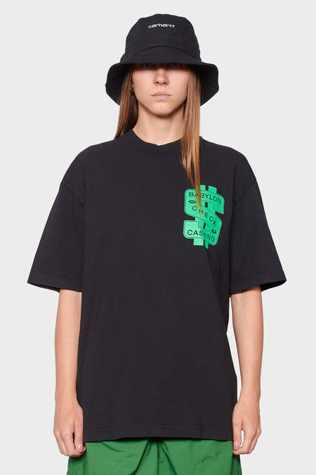 women#@Футболка CHECK CASHING чорна, купити онлайн в магазині.