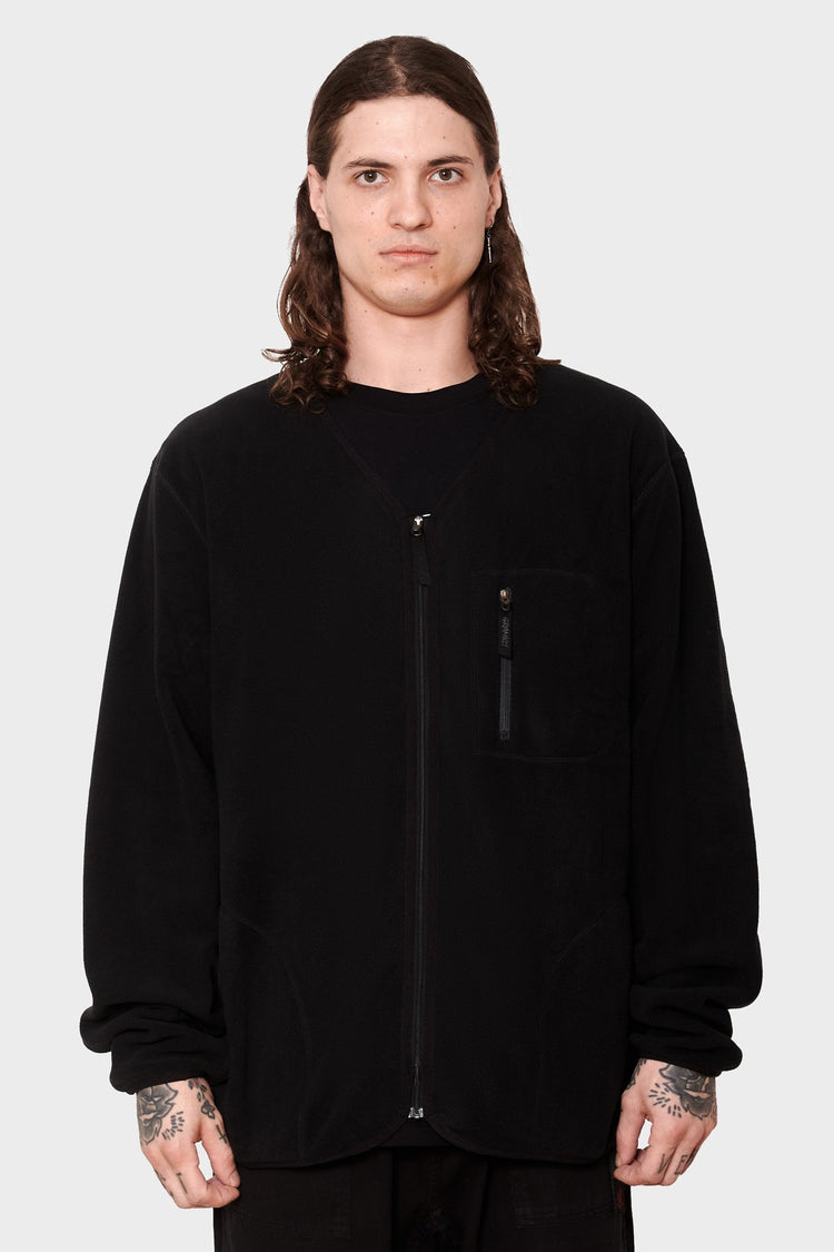 men#@Кардиган FLEECE CARDIGAN ZIP-UP чорний, купити онлайн в магазині.