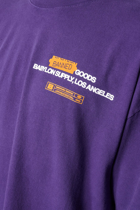 Футболка BANNED GOODS фіолетова, купити онлайн в магазині.